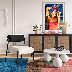 Shop Tov Furniture Jolene Velvet Accent Chair In Cream