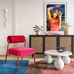 Shop Tov Furniture Jolene Velvet Accent Chair In Pink