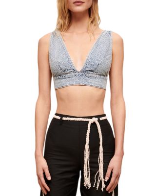 Maje Tokkus Denim Bra Top | Bloomingdale's