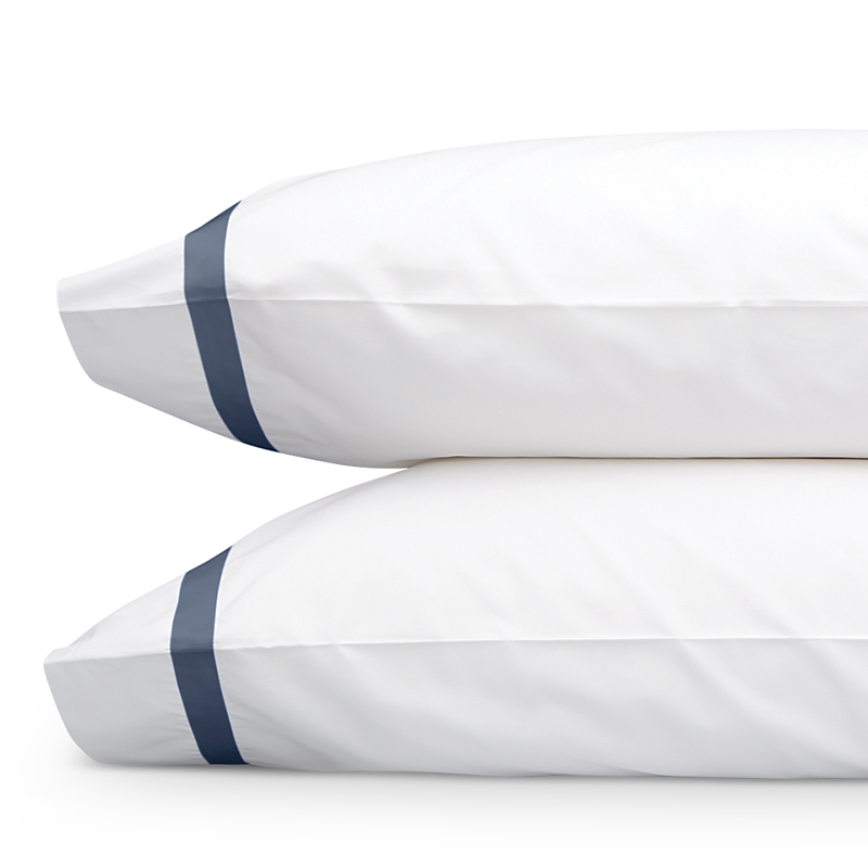 Matouk Lowell King Pillowcase, Single In Steel Blue