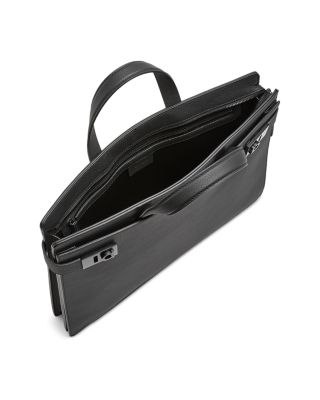 Men's Gancini Leather Briefcase