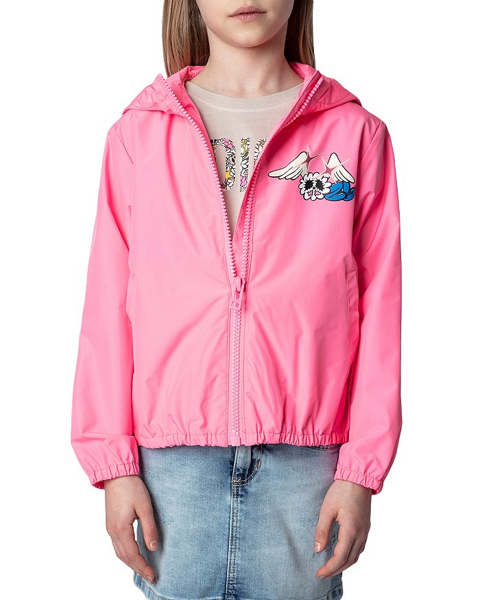 Waterproof oversized sales hooded windbreaker jacket