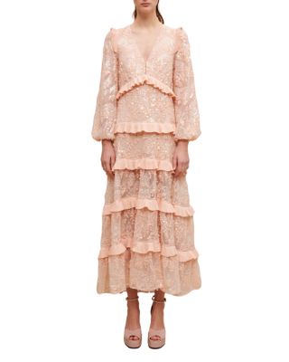 chinese dress ladies Maje Tiered Frill Dress – Be Right Back main image 0