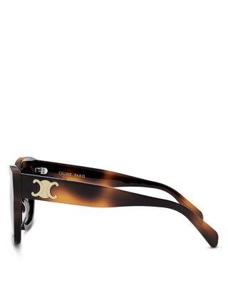 Triomphe Geometric Sunglasses, 55mm