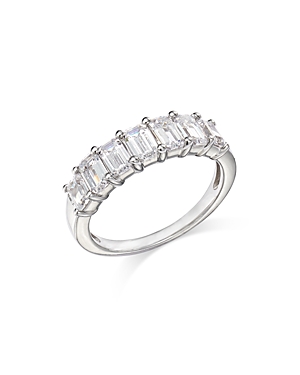 Bloomingdale's Emerald Cut Certified Diamond Band in 14K White Gold, 2.0 ct. t.w. - 100% Exclusive