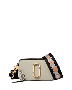 Marc Jacobs The Snapshot Camera Bag Black/Burgundy/White/Gold in Leather  with Gold-tone - US