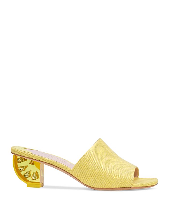 kate spade new york Women s Square Toe Crystal Citrus Block Heel