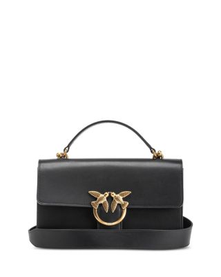 Pinko Classic Love Leather Top Handle Bag