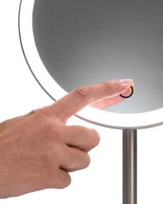 Round Rechargeable Makeup Mirror 5x Magnification