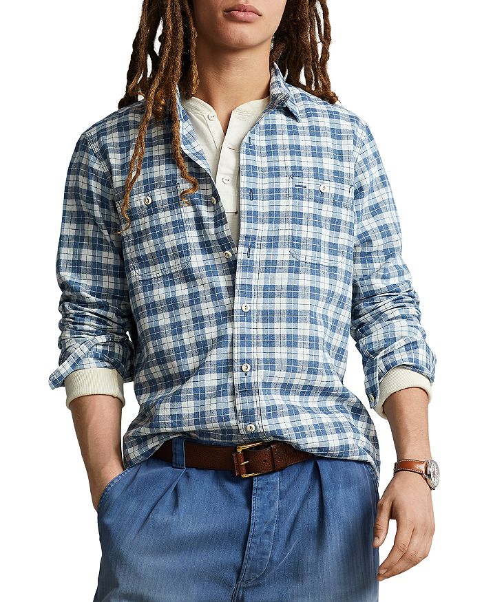 Classic fit plaid workshirt online