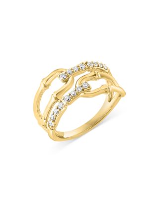Bloomingdale's Fine Collection - Diamond Link Ring in 14K Gold, 0.25 tcw