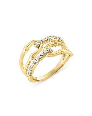Bloomingdale's Diamond Link Ring In 14k Gold, 0.25 Ct. T.w. - 100% Exclusive