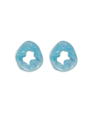 Completedworks Scrunch Lilac Bio-resin Earrings In Blue