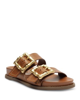 SCHUTZ - Women's Enola Sporty Slip On Buckled Slide Sandals