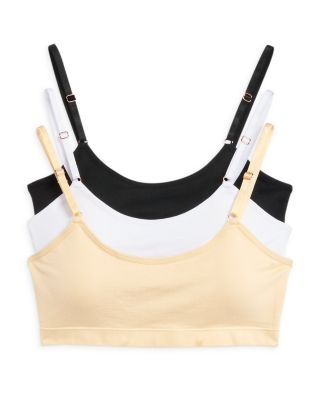 KatieJnyc - Girls' Tween Seamless Cami Bralette, 3 Pack - Big Kid