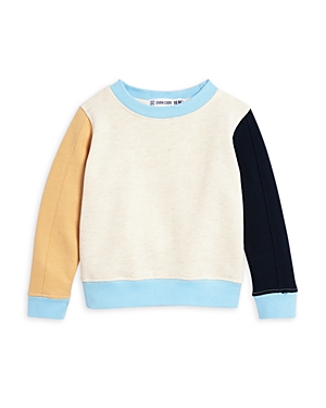 Sovereign Code Boys' Gear Colorblocked Sweatshirt - Baby In Ecru/light Blue