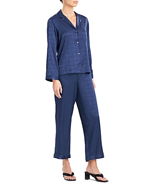 Natori Infinity Jacquard Pajama Set In Blue