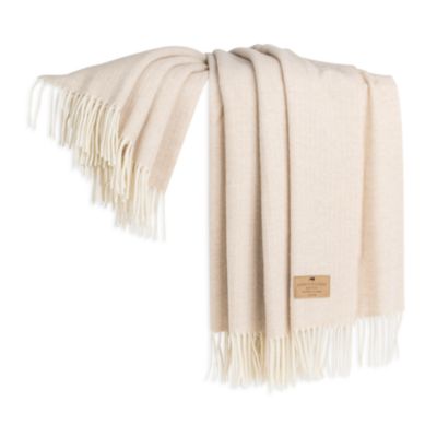 Pinstripe Lambswool Cashmere Throw