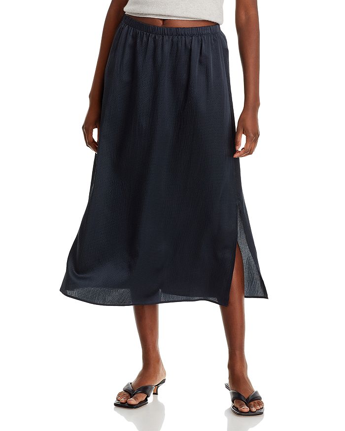 Louvre Phantom Vintage A-Line Midi Skirt