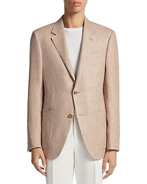 Zegna Fairway Crossover Regular Fit Suit Jacket In Medium Beige