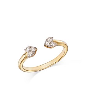 Bloomingdale's - Diamond Mini Cluster Cuff Ring in 14K Yellow Gold, 0.18 ct. t.w. - 100% Exclusive 