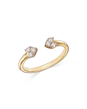 Bloomingdale's Diamond Mini Cluster Cuff Ring in 14K Yellow Gold, 0.18 ct. t.w. - 100% Exclusive