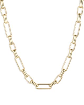18K Gold Plated Chain Link Necklace 