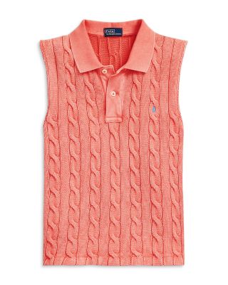 ★★POLO RALPH LAUREN★★ W Cable Knit Sleeveless Sweater Be Lauren Ralph Lauren Cable-Knit Sleeveless Sweater - Macy's