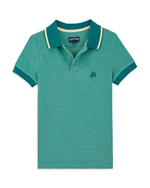 Vilebrequin Pantin Short Sleeve Polo Shirt In Emerald