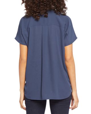 Becky Printed Short Sleeve Blouse