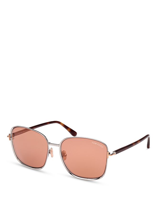 Tom Ford - Fern Square Sunglasses, 57mm