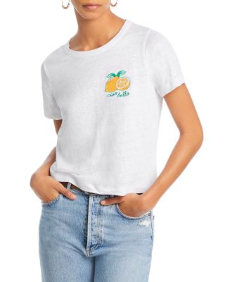 CHASER Ciao Bella Embroidered Tee | Bloomingdale's