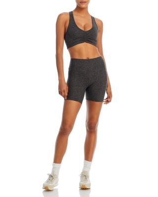 Airweight Ruched Sports Bra & Airweight High Waisted Bike Shorts