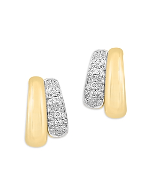 Bloomingdale's Diamond Huggie Hoop Earrings In 14k Yellow Gold, 0.29 Ct. T.w. - 100% Exclusive