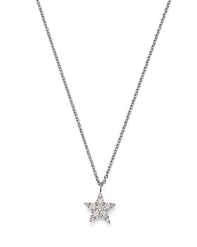 Bloomingdale's - Diamond Star Pendant Necklace in 14K White Gold, 0.33 ct. t.w. - 100% Exclusive
