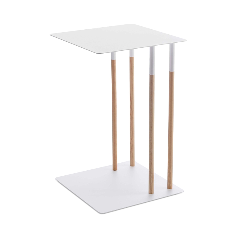 Yamazaki Plain Sliding Side Table In White