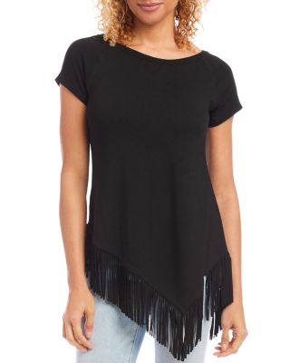 Karen Kane - Angled Fringe Top