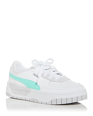 Puma Cali Dream Platform Sneaker In White/feather Grey/mint