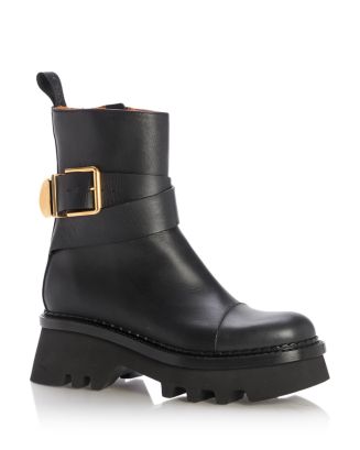 Chloé Women's Owena Buckled Ankle Boots | Bloomingdale's