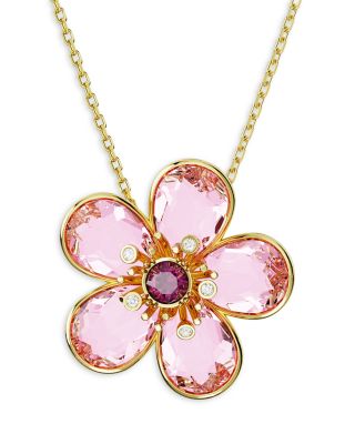 Swarovski - Idyllia Flower Crystal Pendant Necklace, 15-17"