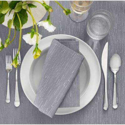 Continental Solid Texture Water and Stain Resistant Table Linen Collection
