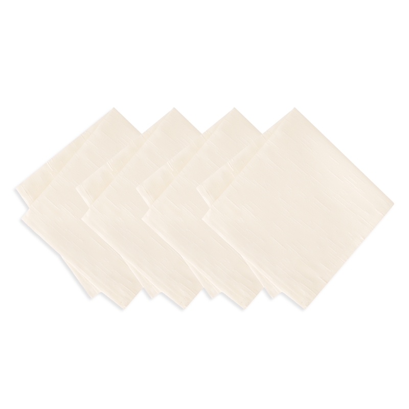 ELRENE HOME FASHIONS CONTINENTAL SOLID TEXTURE WATER AND STAIN RESISTANT NAPKINS, SET OF 4