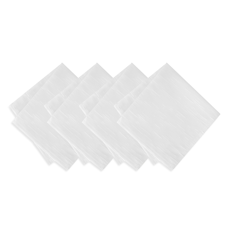 ELRENE HOME FASHIONS CONTINENTAL SOLID TEXTURE WATER AND STAIN RESISTANT NAPKINS, SET OF 4