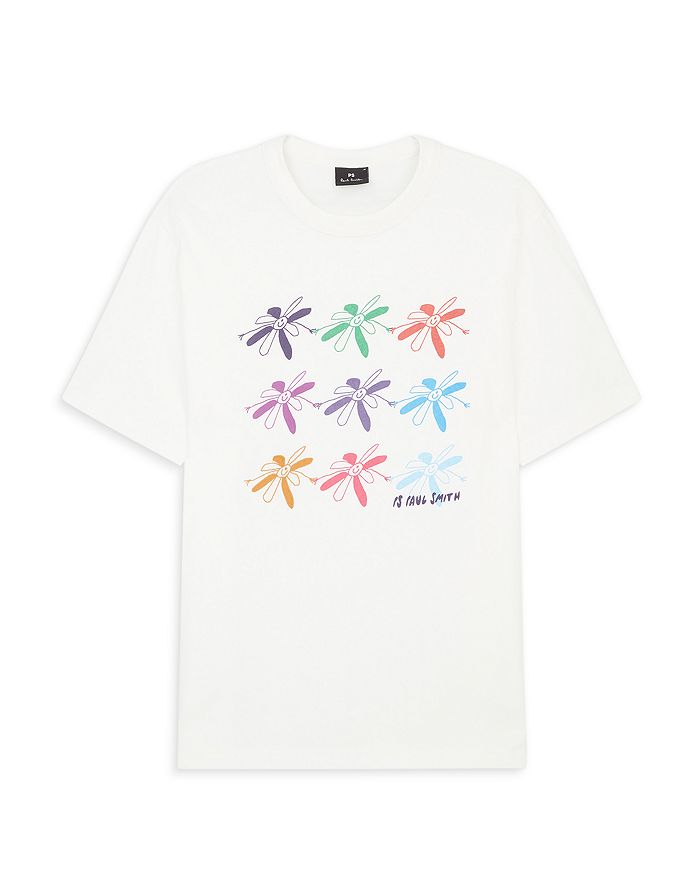 PS Paul Smith Flower Grid Graphic Tee Bloomingdale's