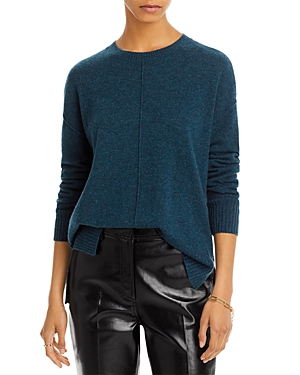 C By Bloomingdale's Cashmere C By Bloomingdale's High/low Cashmere Crewneck Sweater - 100% Exclusive In Heather Spruce