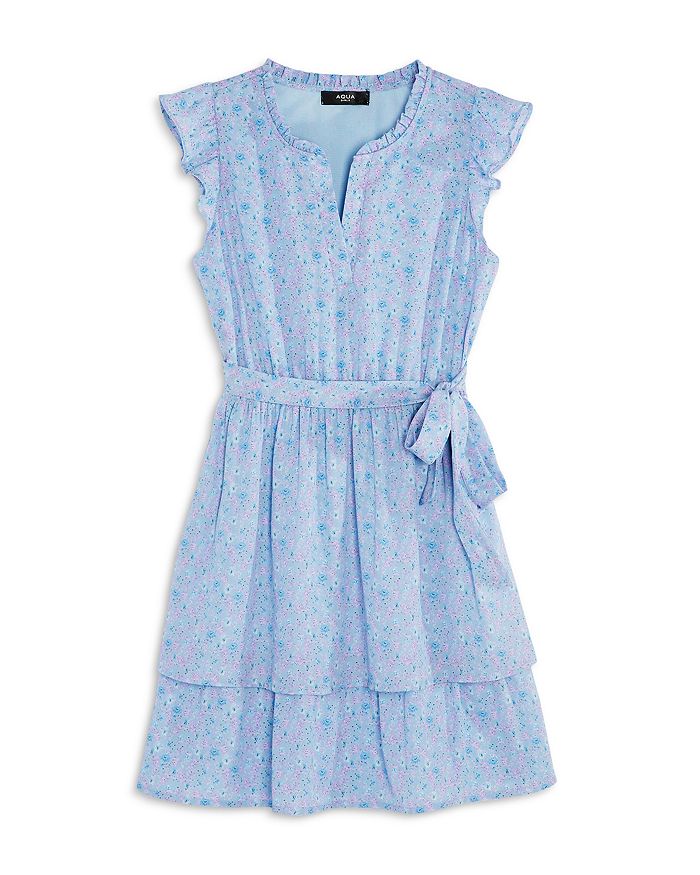 KIDS TIERED DRESS WITH BOWS 4-10 QUEEN ATLANTIS main image 1