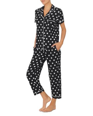 Printed Cropped Pajama Set