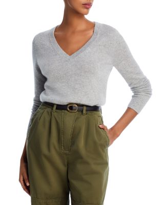 AQUA - V-Neck Cashmere Sweater - Exclusive