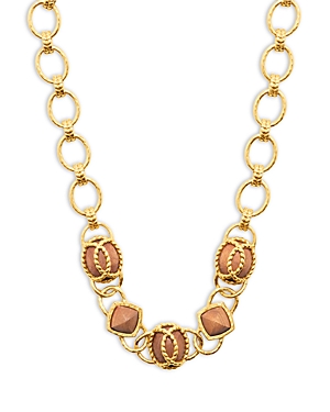 Capucine De Wulf Blandine Chain Necklace, 18 In Brown/gold