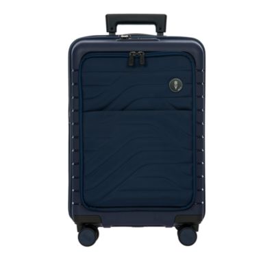 By Ulisse 21" Expandable Carry On Spinner Suitcase with Pocket